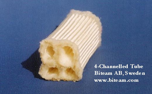 Biteam 4-channelled tube